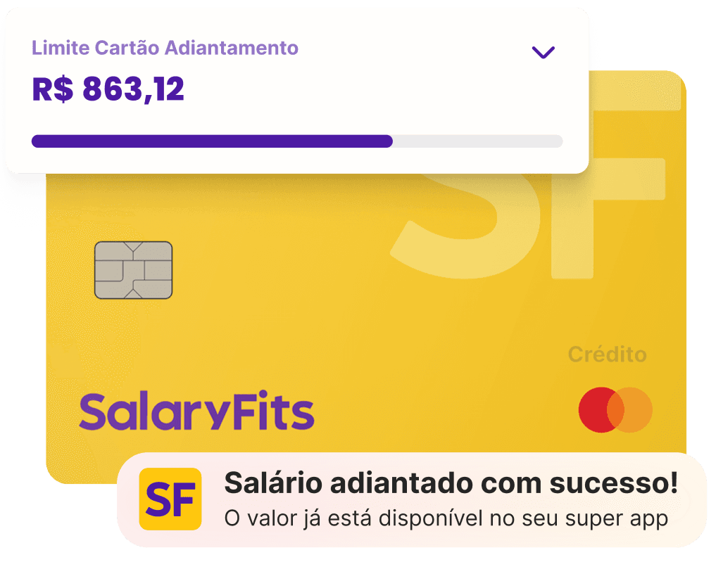 celular mostrando como é facil pedir adiantamento salarial